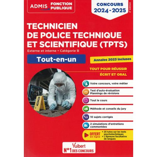 Technicien De Police Technique Et Scientifique - Tout-En-Un - Externe, Interne, Catégorie B