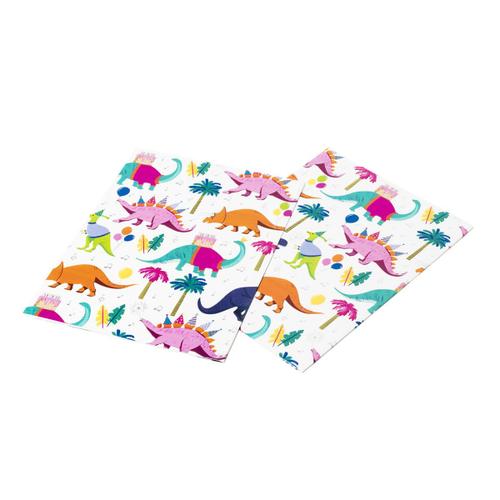 Oxybul | 2 feuilles papier cadeau dinos | 3 ans et plus