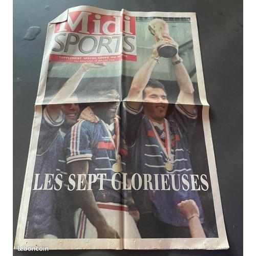 Journal Midi Libre Sport 15 Juillet 1998 Supplément Coupe Du Monde 98 Equipe De France