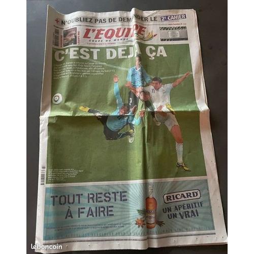 L'equipe " C'est Déjà Ca " Coupe Du Monde Football