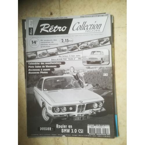 Retro Collection 39 De 2003 Bmw 3.0 Csl,Simca Aronde P60
