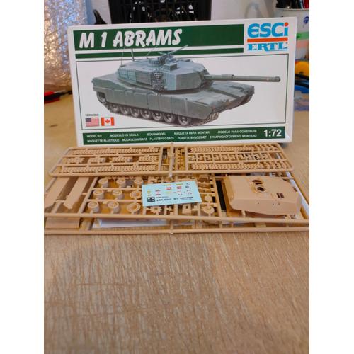 Maquette Char Esci 1/72 : M1 Abrams-Esci