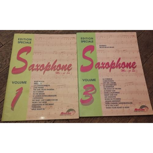 Saxophone Volume 1 Et 3 Édition Speciale