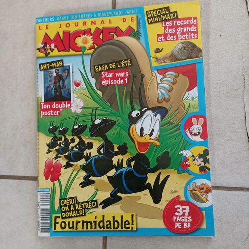 Le Journal De Mickey 3291 Avec La Fiche De L Épisode 1 De Star Wars Plus Le Double Poster Ant-Man