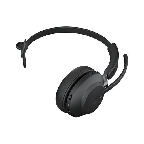 Jabra Evolve2 65 UC Mono - Micro-casque - sur-oreille - convertible - Bluetooth - sans fil - USB-A - isolation acoustique - noir