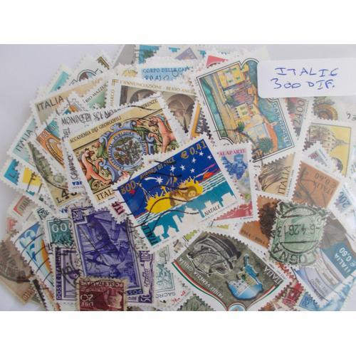 Italie 300 Timbres Différents