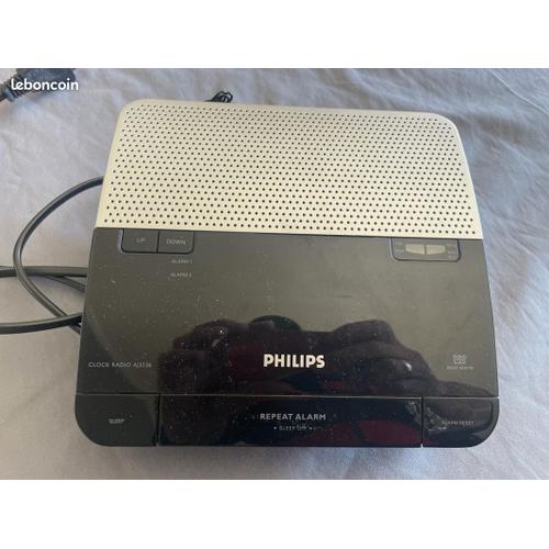 Philips AJ3226/79 FM/MW Digital Tuning Alarme Horloge Reveil Radio Noir