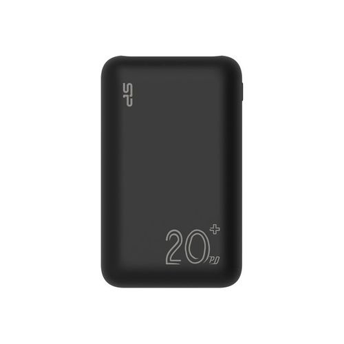 Silicon Power Qs58 - Banque D'alimentation - 20000 Mah - 77 Wh - 20 Watt - 3 A - Pd, Qc 3.0 - 3 Connecteurs De Sortie (2 X Usb, 24 Pin Usb-C) - Noir