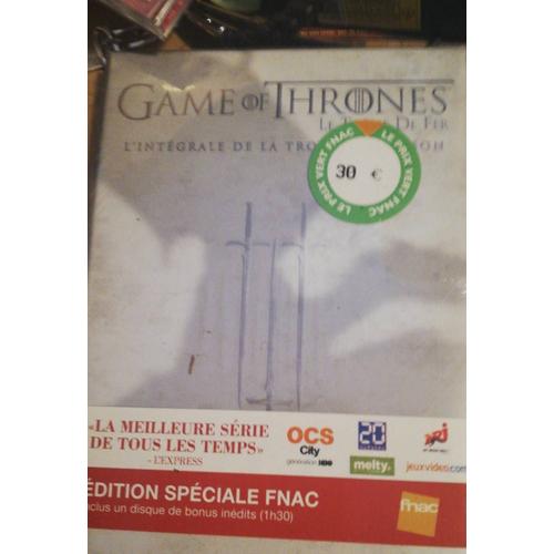 Coffret Dvd Game Of Thrones L Integrale Saison 3