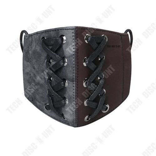 Td® Accessoires De Fête D'halloween Punk Européen Et Américain, Masque De Couleur Avec Filtre Remplaçable Anti-Poussière En Plein Ai