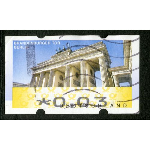 Timbre Oblitéré Deutschland, Branderburger Tor Berlin,