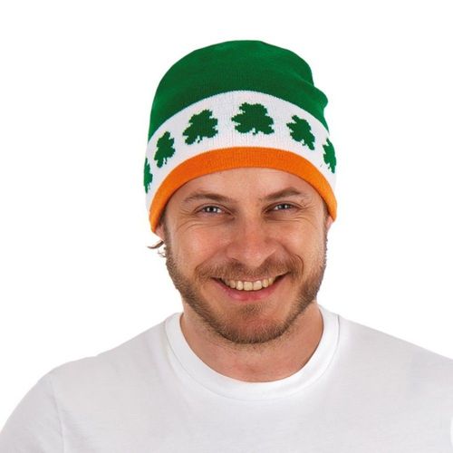 Bonnet Saint Patrick Irlande Shamrock Vert Adulte