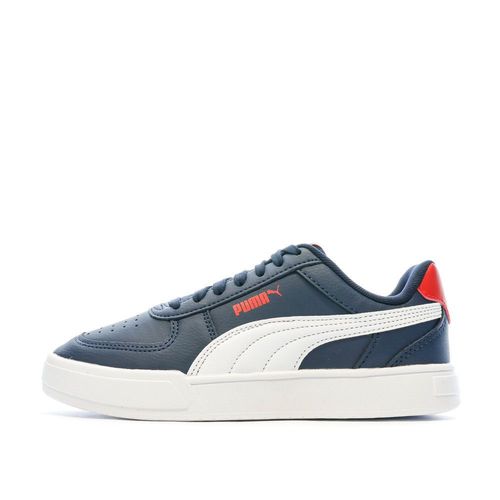 Baskets Marine/blanc/rouge Garçon Puma Caven