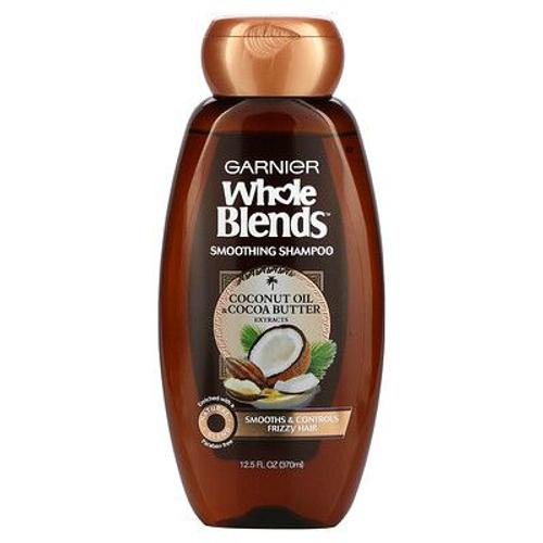 Garnier Whole Blends, Huile De Coco Et Beurre De Cacao, Shampooing Lissant, 370 Ml 