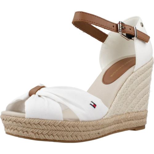 Tommy Hilfiger Basic Open Toe High Wedg Colour Blanc