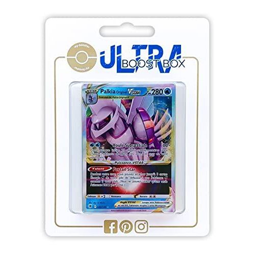 Palkia Originel Vstar 40 189 Full Art - Ultraboost X Epée Et Bouclier 10 Astres Radieux - Coffret De 10 Cartes Pokémon Françaises