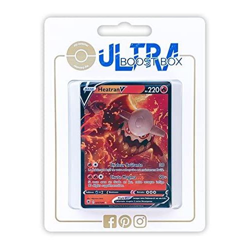 Heatran V 25 189 - Ultraboost X Epée Et Bouclier 10 Astres Radieux - Coffret De 10 Cartes Pokémon Françaises