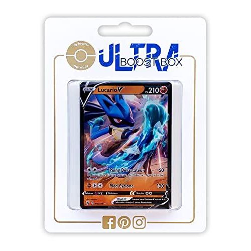 Lucario V 78 189 - Ultraboost X Epée Et Bouclier 10 Astres Radieux - Coffret De 10 Cartes Pokémon Françaises