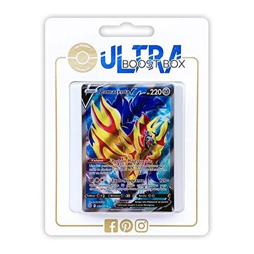 Zamazenta V 163 172 Full Art - Ultraboost X Epée Et Bouclier 9 - Stars Étincelantes - Coffret De 10 Cartes Pokémon Françaises