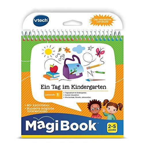 Vtech 80-481204 Livre D'apprentissage Niveau 1 ? Un Jour Au Jardin D'enfants Magibook Livre D'apprentissage Multicolore