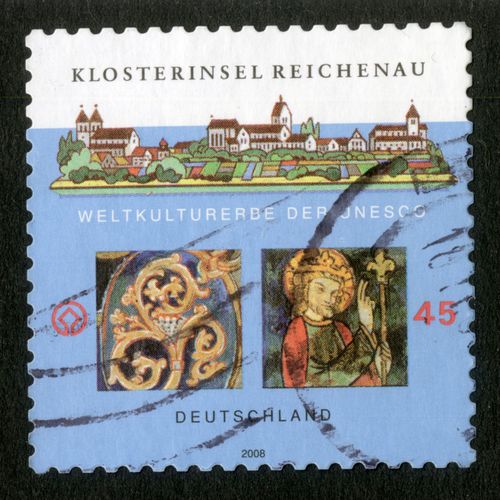 Timbre Oblitéré Deutschland, Klostererinsel Reichenau, Weltkulturerbe Der Unesco, 2008, 45