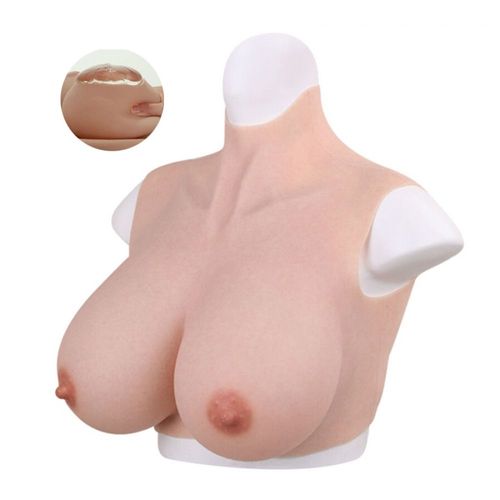 Protheses Seins & Penis Buste Seins Réalistes Silicone Col Haut Bonnet E Crossgearx
