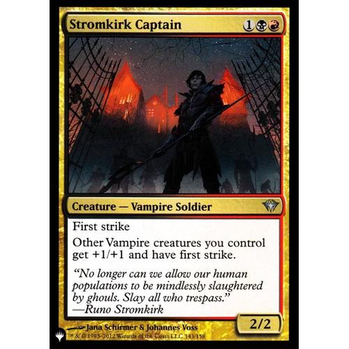Stromkirk Captain (Capitaine De Stromkirk) - Magic - Obscure Ascension Vo - The List - Sigle Planeswalker - U - 143