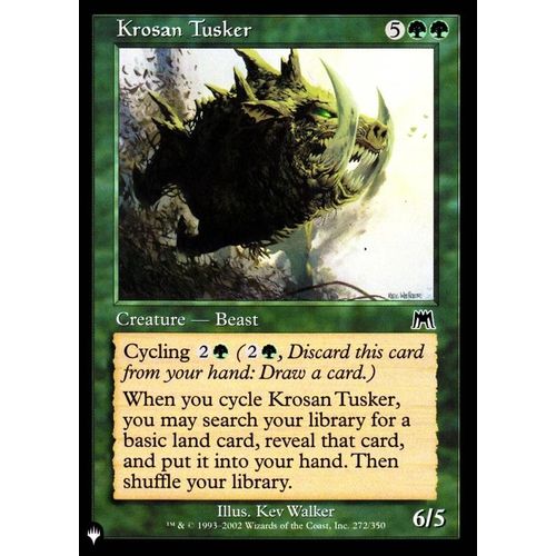 Krosan Tusker (Terrocorne Krosian) - Magic - Carnage Vo - The List - Sigle Planeswalker - C - 272