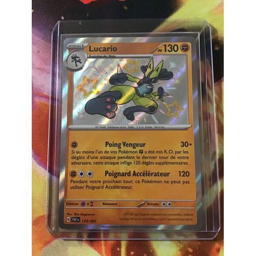Lucario Shiny 174/091 Série Écarlate Et Violet Destinées De Paldea
