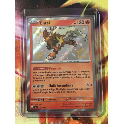 Entei Shiny 112/091 Série Écarlate Et Violet Destinées De Paldea