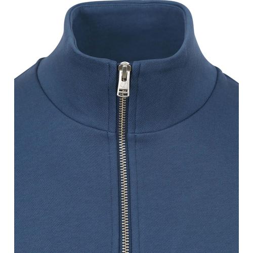 Fred Perry Pull Demi-Zip Mid Bleu Taille Xxl