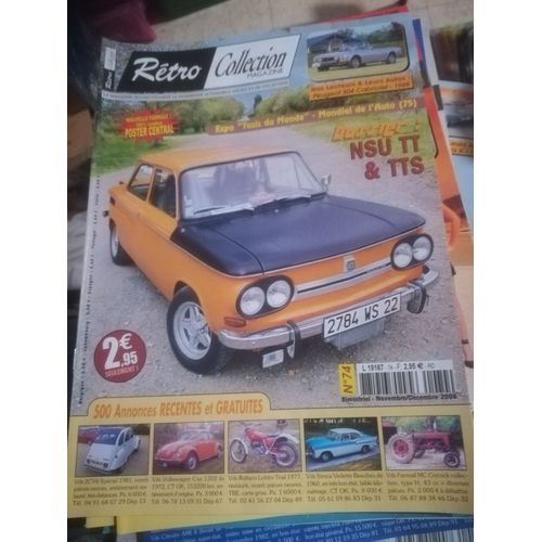 Retro Collection 74 De 2008 Nsu 1200tt,Peugeot 504 Cab 1.8