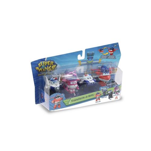 Super Wings Pack 4 Fig Transformables 5 Cm