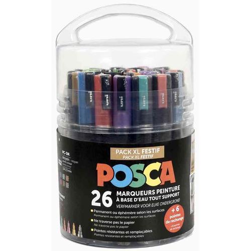 Posca Pack Xl Festif (Kit Masques) Couleurs Assorties