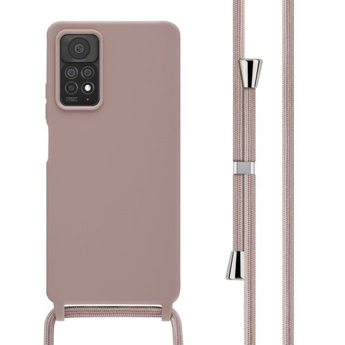 Imoshion Coque En Silicone Avec Cordon Xiaomi Redmi Note 11 Pro Sand Pink