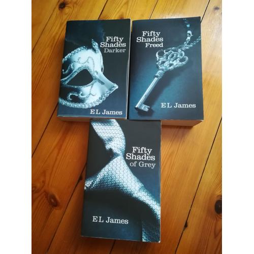 Lot De 3 Livres De E.L. James - Trilogie En Vo (Anglais Unilingue) - 3 Volumes De 50 Nuances De Grey