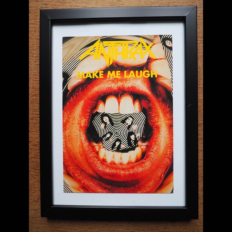 Anthrax "Make Me Laugh ", Carte Postale De Collection, Encadrée, Vintage, Décoration, Slayer, Megadeth, Metallica, Exodus