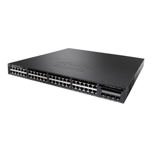 Cisco Catalyst 3650-48FS-L - Commutateur - Géré - 48 x 10/100/1000 (PoE+) + 4 x SFP - de bureau, Montable sur rack - PoE+ (775 W)