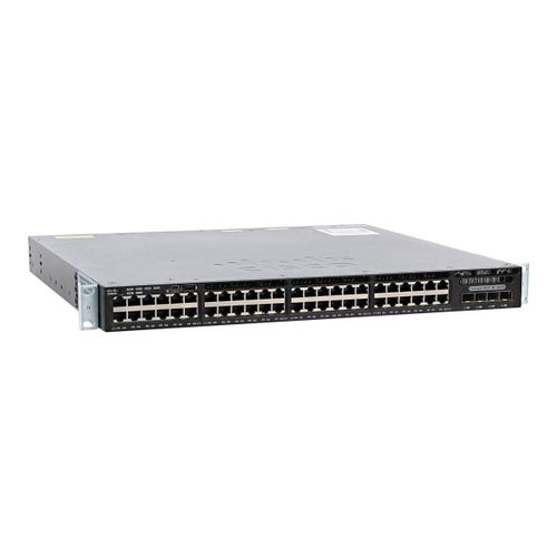 Cisco Catalyst 3650-48TS-S - Commutateur - C3 - Géré - 48 x 10/100/1000 + 4 x SFP - de bureau, Montable sur rack