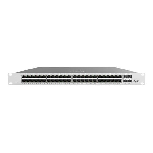 Cisco Meraki Cloud Managed MS120-48LP - Commutateur - Géré - 48 x 10/100/1000 (PoE) + 4 x Gigabit SFP - Montable sur rack, de bureau - PoE (370 W)