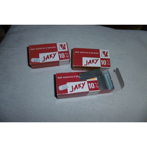 Jaky Boite De 1000 Agrafes 10mm Jaky 10 Lot De 3
