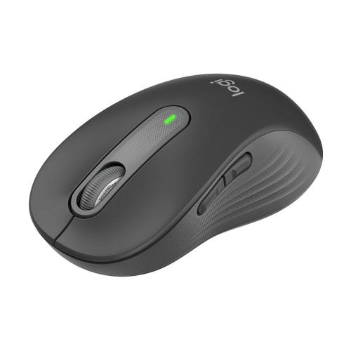 Logitech Signature M650 L - Souris - grande taille - optique - 5 boutons - sans fil - Bluetooth, 2.4 GHz - récepteur USB Logitech Logi Bolt - graphite