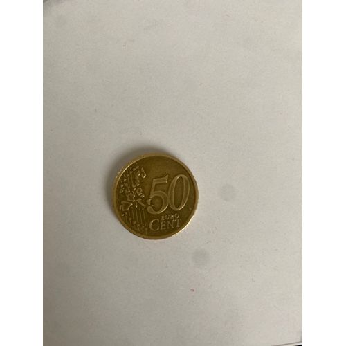 Pièce De 50 Centimes Raté 2002 Italie