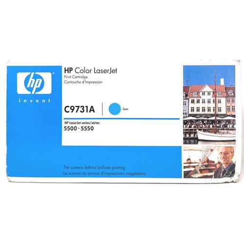 HP C9731A 645A Toner Original Cyan Pour Laserjet 5500/5550 Série [ BLU BOX]