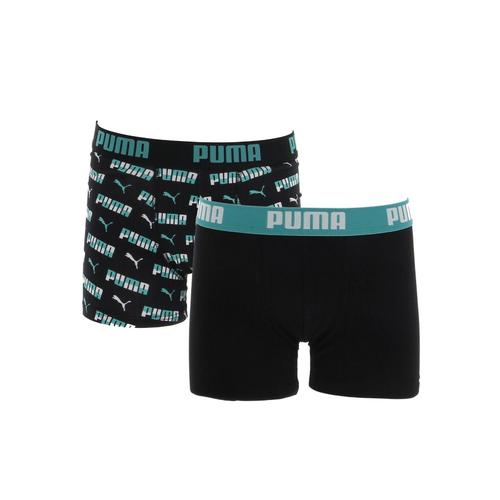 Sous V?Tement Boxer Puma Puma Boys Printed Boxer 2p Noir