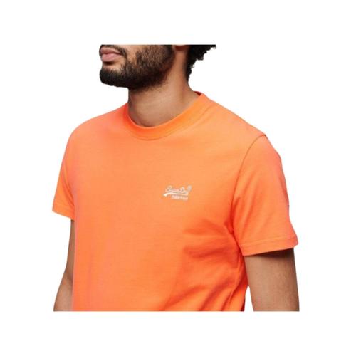T Shirt Superdry Essential Logo Homme Orange