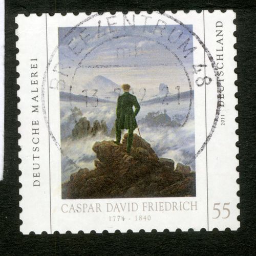 Timbre Oblitéré Deutschland, Deutsche Malerei, Caspar David Friedrich 1774-1840, 2011, 55