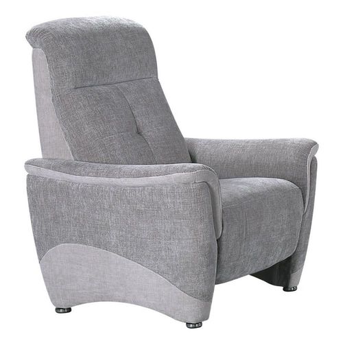 Fauteuil Fixe Bloom Tissu Maillé Gris Foncé Et Gris Clair