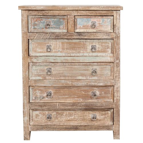 Commode En Bois Massif Recyclé Finition Antique