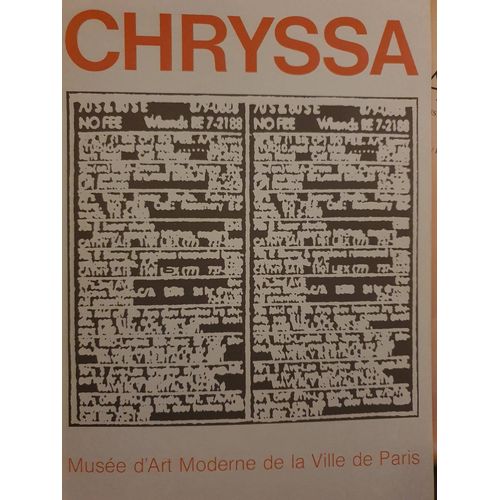 Chryssa Oeuvres Récentes 1979